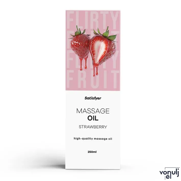 Erotikus masszázsolaj Satisfyer Strawberry 250ml