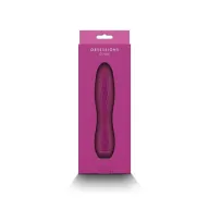 NS NOVELTIES rúdvibrátor Obsession Clyde Dark Pink - rózsaszín színben, bordázott stimuláló felszínnel, vízálló, akkumulátoros