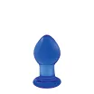 NS NOVELTIES fenékdugó Crystal Small Blue - kék színben, üveg, S méretben, vízálló (6,4 cm)