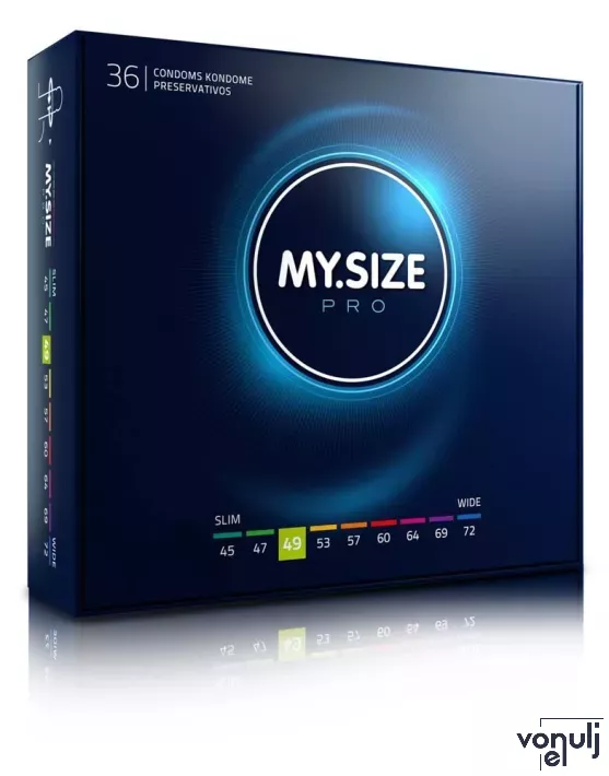 MY SIZE PRO óvszer Condoms 49 mm - latex, 36 db