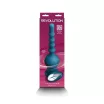 NS NOVELTIES rúdvibrátor Revolution Hurricane Teal - türkiz színben, stimuláló felszínnel, letapasztható, távirányítóval, akkumulátoros