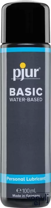 PJUR intim síkosító Basic Waterbased Bottle 100 ml - vízbázisú, hidratáló, zsír, íz- és illatmentes, óvszerhez és segédeszközhöz is
