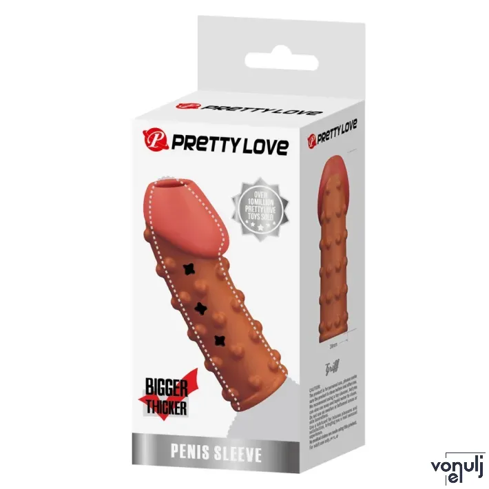 Péniszköpeny Pretty love Triff Brown - vízálló