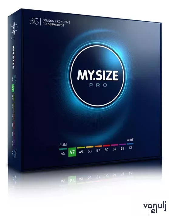 MY SIZE PRO óvszer Condoms 47 mm - latex, 36 db