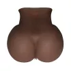 MISTRESS maszturbátor 2 Sweet Holes Brown - realisztikus, testszínű, vagina és ánusznyílással, vízálló, vibráció nélküli