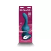 NS NOVELTIES G-pont vibrátor Revolution Earthquake Teal - türkiz színben, ívelt kialakítású, letapasztható, távirányítóval, akkumulátoros
