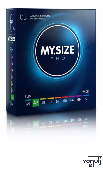 MY SIZE PRO óvszer Condoms 47 mm - latex, 3 db