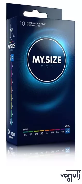 MY SIZE PRO óvszer Condoms 72 mm - latex, 10 db