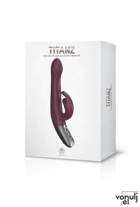 Csiklóizgatós g pont vibrátor NMC Titanz 8,5" Rubine Red