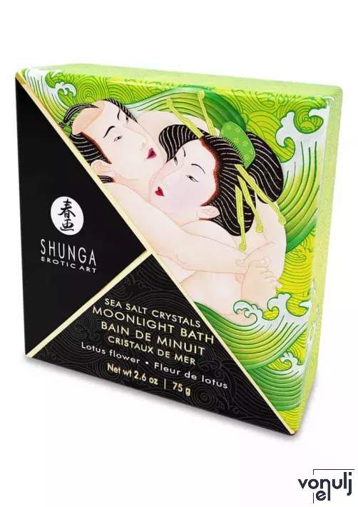 SHUNGA fürdőkristály Oriental Crystals Bath Salts Lotus Flower 75 g - lótusz illattal