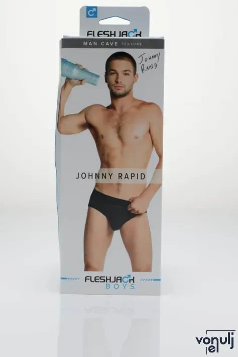 FLESHLIGHT maszturbátor Fleshjack Boys Johnny Rapid Man Cave - realisztikus, ánusz formájú, testszínű, vízálló, vibráció nélküli