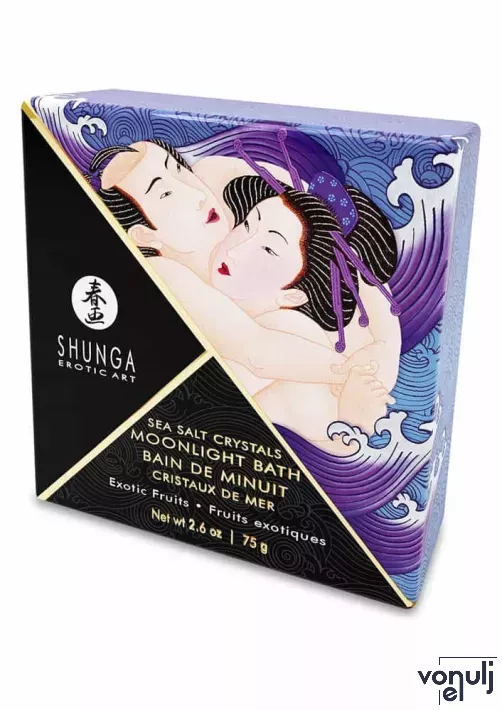 SHUNGA fürdőkristály Oriental Crystals Bath Salts Exotic Fruits 75 g - egzotikus gyümölcs illattal
