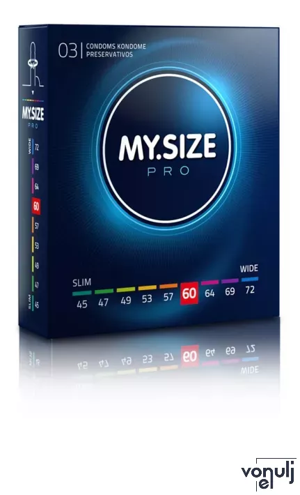 MY SIZE PRO óvszer Condoms 60 mm - latex, 3 db