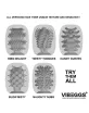 Maszturbációs tojás VIBEGGS Ribs Delight - vibrátoros