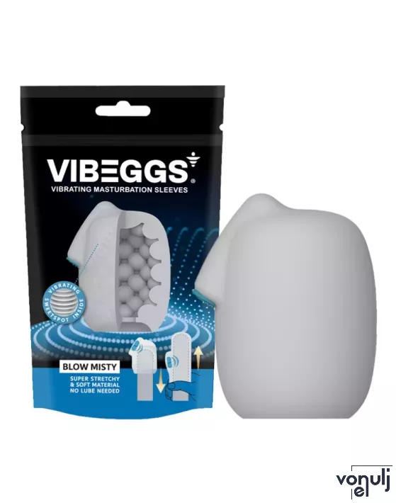 Maszturbációs tojás VIBEGGS Blow Misty - vibrátoros