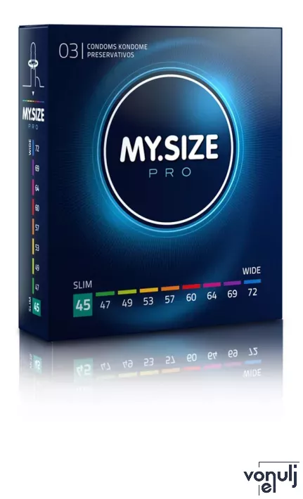 MY SIZE PRO óvszer Condoms 45 mm - latex, 3 db
