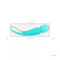 LELO masszírozó Smart Wand 2 Aqua - türkiz színben, nagy méretű, vízálló, akkumulátoros