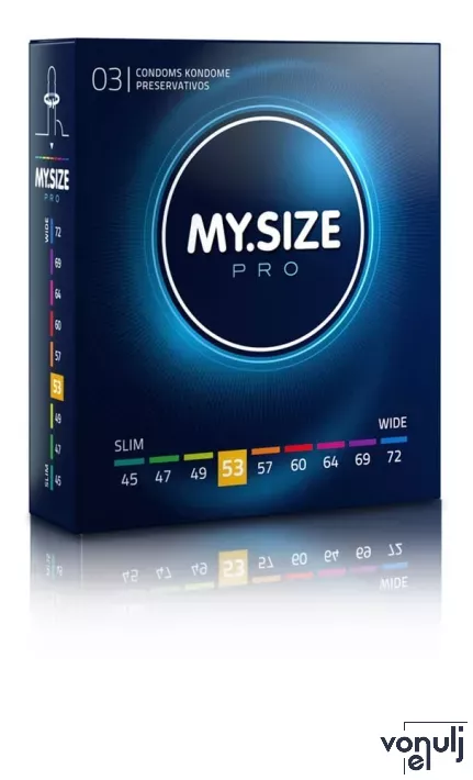 MY SIZE PRO óvszer Condoms 53 mm - latex, 3 db