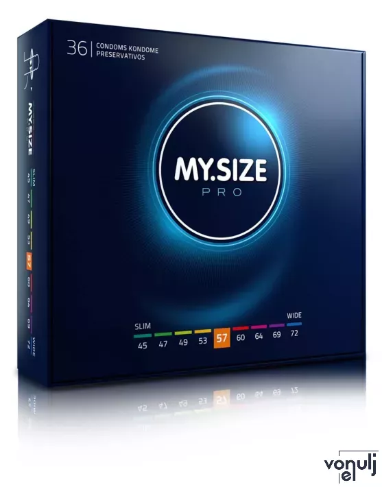 MY SIZE PRO óvszer Condoms 57 mm - latex, 36 db