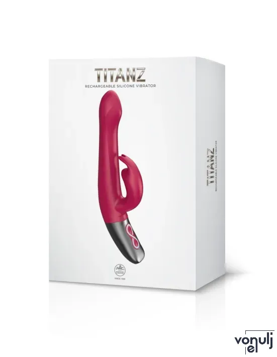 Csiklóizgatós g pont vibrátor NMC Titanz 8,5" Pink