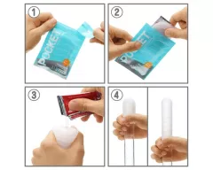 TENGA maszturbátor Pocket Crystal Mist - kompakt kivitel, egyszer használatos