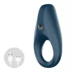 SATISFYER péniszgyűrű Rocket Ring - sötétkék színben, vibrációs funkcióval, vízálló, akkumulátoros