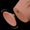 LOVETOY élethű dildó 12'' King Sized Sliding Skin Dual Layer Dong - extra nagy méretű, herékkel, kétrétegű, letapasztható, vízálló, TPE (31 cm)