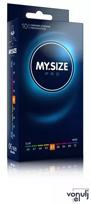 MY SIZE PRO óvszer Condoms 57 mm - latex, 10 db