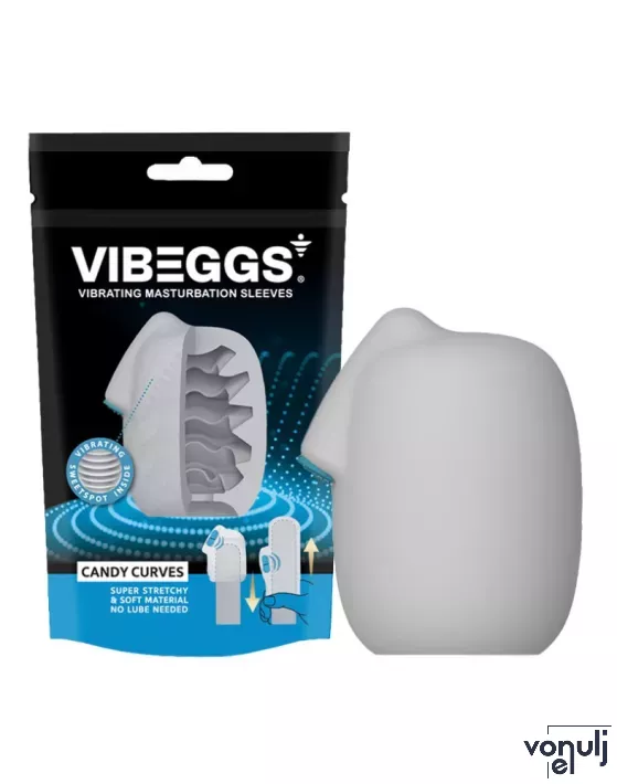 Maszturbációs tojás VIBEGGS Candy Curves - vibrátoros