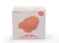 MISTRESS maszturbátor 2 Sweet Holes V - realisztikus, testszínű, vagina és ánusznyílással, vízálló, vibráció nélküli