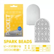 TENGA maszturbátor Pocket Spark Beads - kompakt kivitel, egyszer használatos