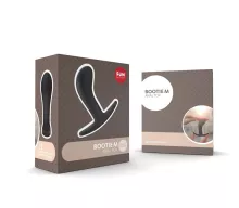 FUN FACTORY fenékdugó Bootie M Black - fekete színben, vízálló, M-méretben, szilikon (9.2 cm)