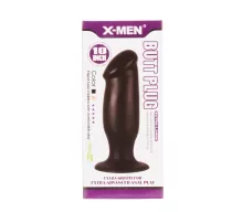 X-MEN fenékdugó 10 inch Butt Plug Black - fekete színben, letapasztható, PVC,  25.4 cm