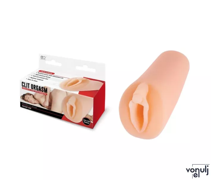 NMC maszturbátor Clit Orgasm - realisztikus, vagina formájú testnyílással, csiklóval, testszínű, vízálló, vibráció nélküli