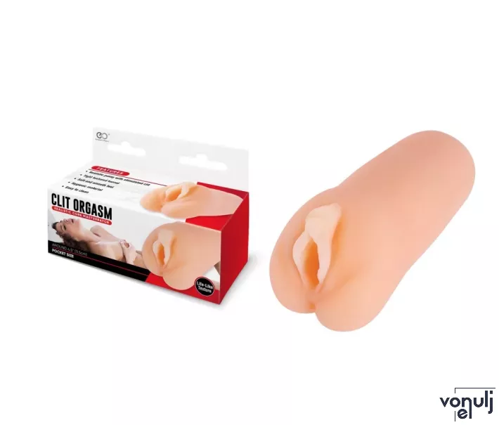 NMC maszturbátor Clit Orgasm - realisztikus, vagina formájú testnyílással, testszínű, vízálló, vibráció nélküli