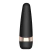 SATISFYER léghullámos csiklóizgató és vibrátor Pro 3 + - fekete-arany színben, vízálló, akkumulátoros