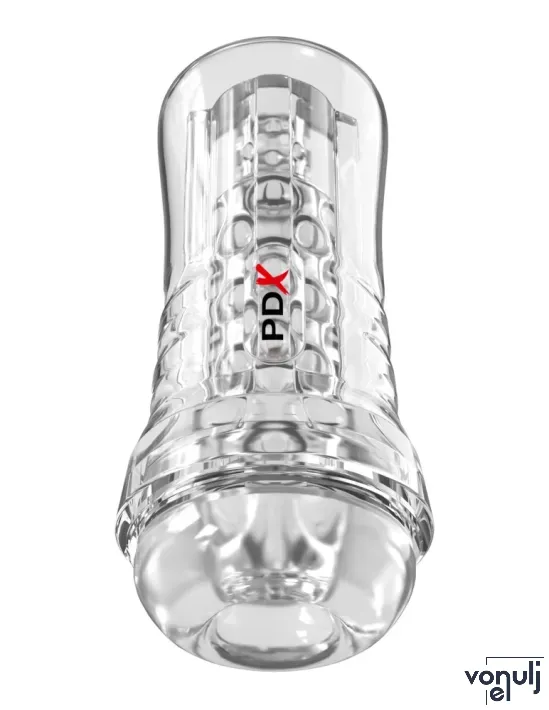 Maszturbátor PDX Elite ViewTube See-Thru - vízálló
