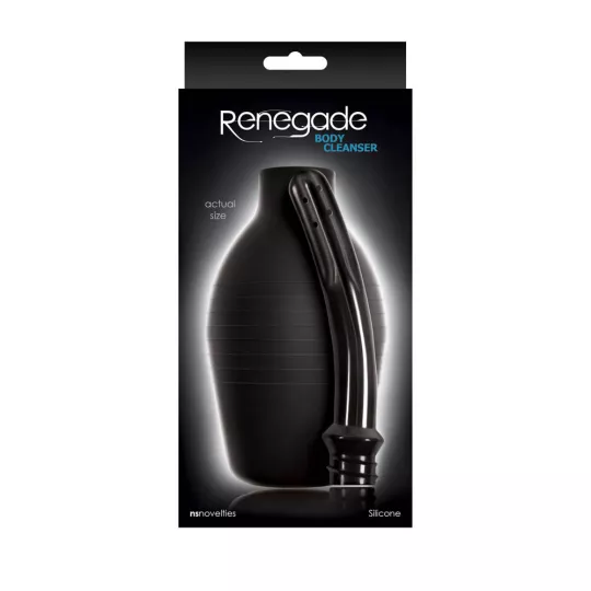 RENEGADE intim irrigáló Body Cleanser Black - fekete színben, anális és hüvelyi használatra, 355 ml