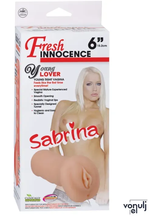 NMC maszturbátor Fresh Innocence Sabrina - realisztikus, vagina formájú testnyílással, testszínű, vízálló, vibráció nélküli