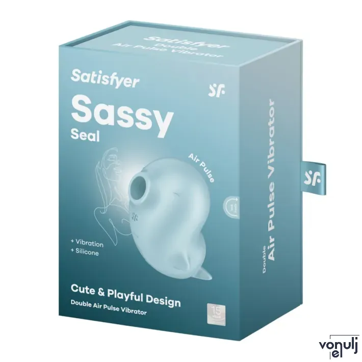 Léghullámos rezgő csiklóizgató Satisfyer Sassy Seal - akkumulátoros,vízálló