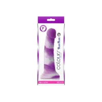 NS NOVELTIES élethű dildó COLOURS PLEASURE YUM YUM 6" DILDO PURPLE - lila színben, kis méretű, letapasztható, szilikon, vízálló (15 cm)