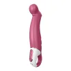 SATISFYER G-pontos vibrátor Petting Hippo - rózsaszín színben, vízálló, akkumulátoros