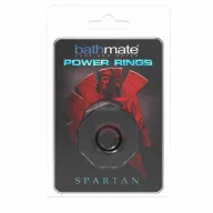 BATHMATE péniszgyűrű Power Ring Spartan - fekete színben, vízálló, vibráció nélküli