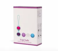 MISTRESS gésagolyó Beautiful Kegel Balls II - többszínű, 5 eltérő súlyú golyó, vízálló