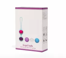 MISTRESS gésagolyó Beautiful Kegel Balls II - többszínű, 5 eltérő súlyú golyó, vízálló