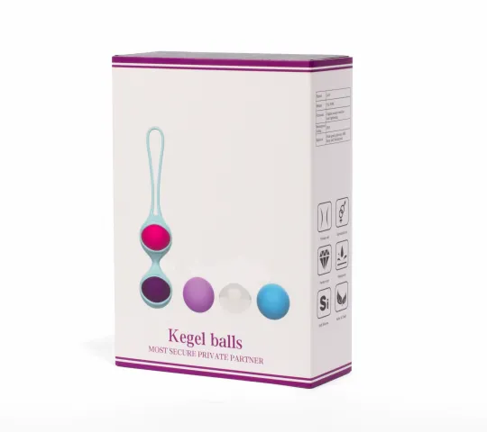 MISTRESS gésagolyó Beautiful Kegel Balls II - többszínű, 5 eltérő súlyú golyó, vízálló