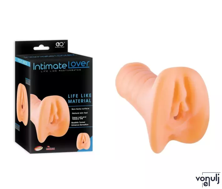 NMC maszturbátor Intimate Lover Masturbator 6,7" - realisztikus, vagina és ánusz formájú testnyílással, testszínű, vízálló, vibráció nélküli