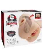 Műpunci és ánusz maszturbátor PDX Double Pounder - akkumulátoros, vízálló