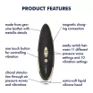 SATISFYER léghullámos csiklóizgató Luxury Haute Couture - fekete-arany színben, vízálló, akkumulátoros