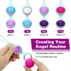 MISTRESS gésagolyó Beautiful Kegel Balls II - többszínű, 5 eltérő súlyú golyó, vízálló